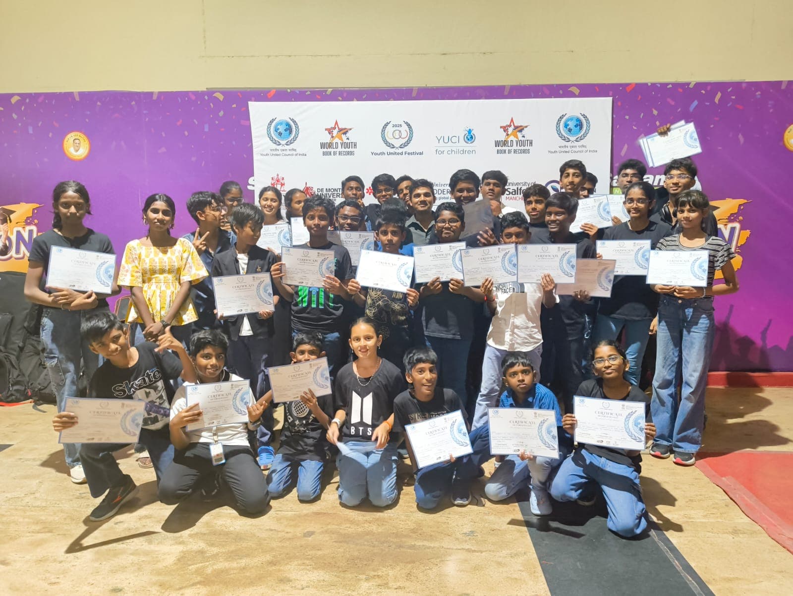 YUF 2025 certificate winners